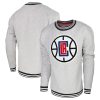 Stadium Essentials LA Clippers Heather Gray Club Level Pullover Sweatshirt Gorgeous
