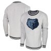Stadium Essentials Memphis Grizzlies Heather Gray Club Level Pullover Sweatshirt Elegant