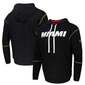 Stadium Gorgeous Essentials Miami Heat Black Monument Pullover Hoodie