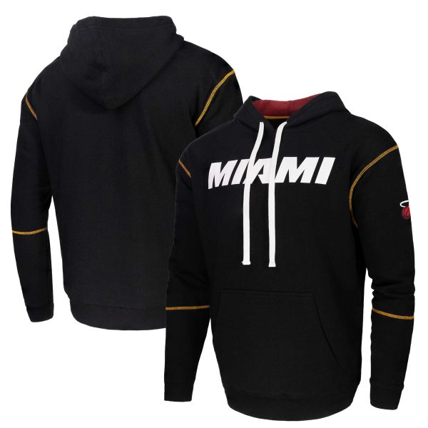Stadium Gorgeous Essentials Miami Heat Black Monument Pullover Hoodie