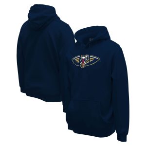 Stadium Essentials New Orleans Pelicans Unisex Navy Primary Logo Chic Pullover Hoodie