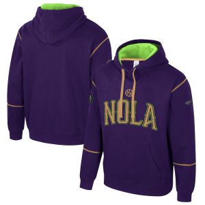 Stadium Essentials New Orleans Pelicans Unisex Eye - catching Purple 2024/25 City Edition Monument Pullover Hoodie
