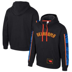 Stadium Essentials Oklahoma City Thunder Unisex Black 2024/25 City Edition Star Pullover Chic Hoodie