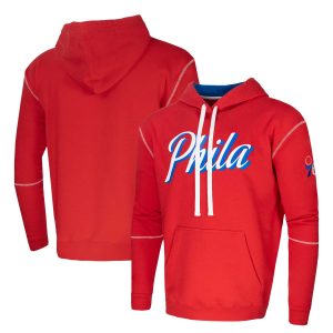 Stadium Essentials Philadelphia 76ers Red Monument Pullover Hoodie Fabulous