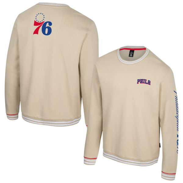 Stadium Elegant Essentials Philadelphia 76ers Unisex Natural Halftime Pullover Sweatshirt