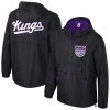 Stadium Essentials Sacramento Kings Unisex Black Compete Quarter Trendy Zip Windbreaker Jacket