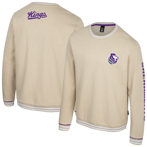 Stadium Essentials Sacramento Kings Unisex Natural Halftime Chic Pullover Sweatshirt