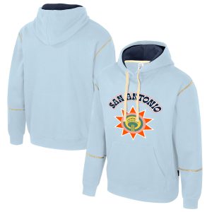 Stadium Essentials San Chic Antonio Spurs Unisex Light Blue 2024/25 City Edition Monument Pullover Hoodie