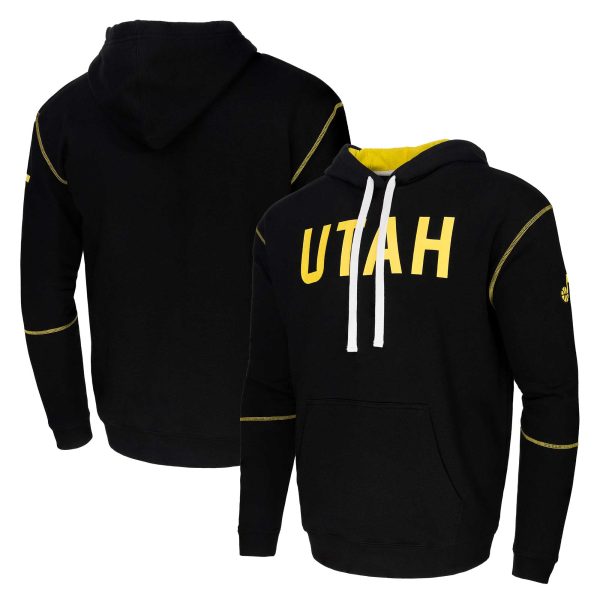 Stadium Essentials Utah Premium Jazz Black Monument Pullover Hoodie