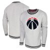 Stadium Essentials Washington Wizards Premium Heather Gray Club Level Pullover Sweatshirt