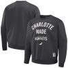 Staple x NBA Charlotte Hornets Anthracite Plush Pullover Chic Sweatshirt