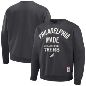 Staple x NBA Philadelphia 76ers Trendy Anthracite Plush Pullover Sweatshirt
