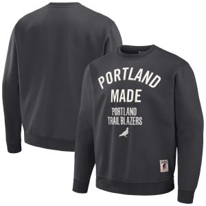 Staple x NBA Portland Chic Trail Blazers Anthracite Plush Pullover Sweatshirt