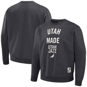 Staple x NBA Utah Jazz Anthracite Plush Pullover Chic Sweatshirt