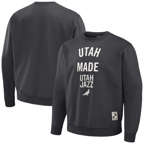 Staple x NBA Utah Jazz Anthracite Plush Pullover Chic Sweatshirt