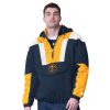 Starter Denver Nuggets Navy Charger Half Gorgeous Zip Pullover Jacket