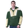 Starter Milwaukee Bucks Hunter Green/Cream Charger Half Zip Pullover Jacket Eye - catching