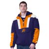 Starter Phoenix Suns Trendy Purple/Orange Charger Half Zip Pullover Jacket