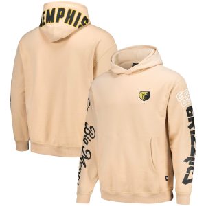The Wild Collective Memphis Gorgeous Grizzlies Cream Graffiti Pullover Hoodie