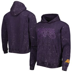 The Wild Collective Phoenix Suns Unisex Purple Tonal Acid Wash Pullover Hoodie Chic