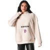 The Gorgeous Wild Collective Sacramento Kings Unisex Cream Corduroy Tri Blend Pullover Hoodie
