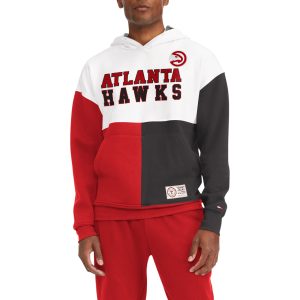 Tommy Jeans Atlanta Hawks White/Red Andrew Split Pullover Hoodie Trendy