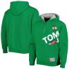 Tommy Jeans Boston Chic Celtics Kelly Green Bernard Half Zip Hoodie