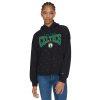 Tommy Jeans Boston Celtics Women's Black Stella Eye - catching Cropped Pullover Hoodie