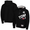Tommy Jeans Brooklyn Nets Black Bernard Half Zip Fabulous Hoodie