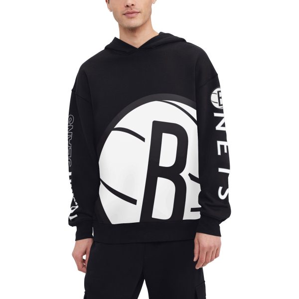 Tommy Jeans Eye - catching Brooklyn Nets Black Kenny Pullover Hoodie