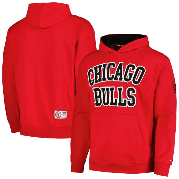 Tommy Jeans Chicago Bulls Red Fabulous Greyson Pullover Hoodie