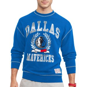 Tommy Unique Jeans Dallas Mavericks Blue Peter French Terry Pullover Sweatshirt