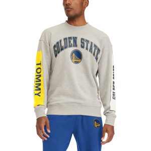 Tommy Jeans Fabulous Golden State Warriors Gray James Patch Pullover Sweatshirt
