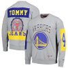 Tommy Jeans Golden State Warriors Heather Gray Trendy Hayes Crew Neck Pullover Sweatshirt