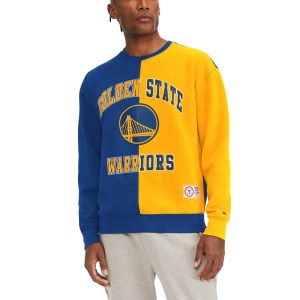 Tommy Jeans Golden State Warriors Royal/Yellow Eye - catching Keith Split Pullover Sweatshirt