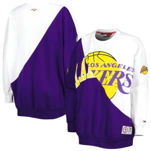 Tommy Jeans Los Angeles Lakers Women's Purple/White Ariel Pullover Sweatshirt Trendy