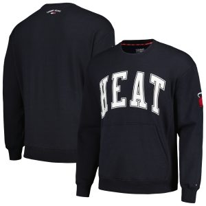 Tommy Elegant Jeans Miami Heat Black Henry Pullover Sweatshirt