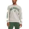 Tommy Jeans Milwaukee Bucks Gray James Patch Gorgeous Pullover Sweatshirt