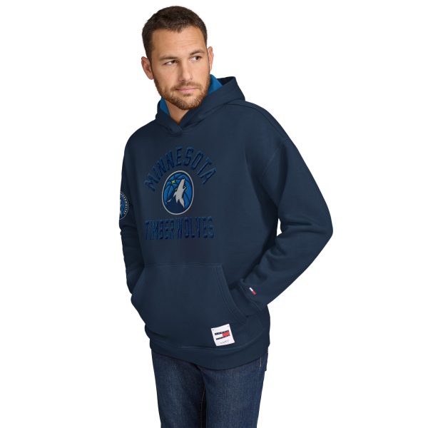 Tommy Jeans Minnesota Timberwolves Navy Sebastian Pullover Hoodie Chic