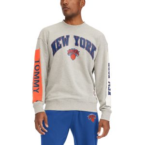 Tommy Jeans New York Knicks Gray Fabulous James Patch Pullover Sweatshirt