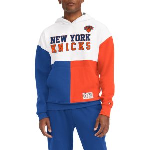 Tommy Jeans New York Knicks White/Royal Andrew Stylish Split Pullover Hoodie