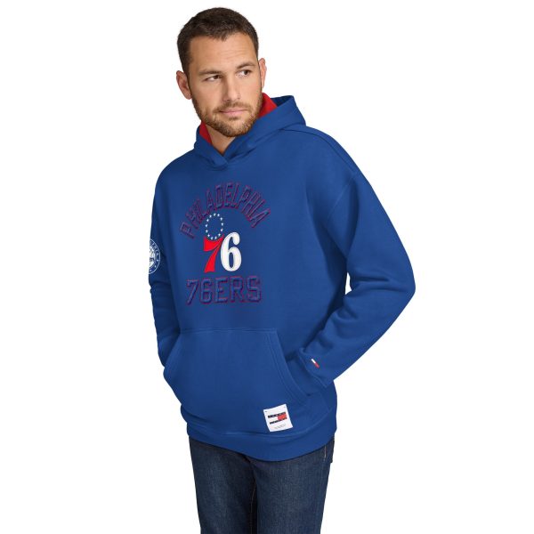 Tommy Jeans Philadelphia 76ers Royal Sebastian Chic Pullover Hoodie