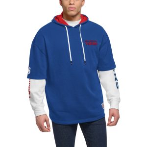 Tommy Jeans Philadelphia 76ers Royal/White Matthew 2 In 1 T Shirt Eye - catching & Hoodie Combo Set