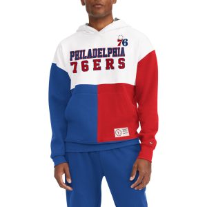 Tommy Jeans Philadelphia Chic 76ers White/Red Andrew Split Pullover Hoodie