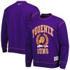 Tommy Jeans Phoenix Trendy Suns Purple Peter French Terry Pullover Crew Sweatshirt