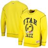 Tommy Jeans Premium Utah Jazz Gold Peter French Terry Pullover Sweatshirt