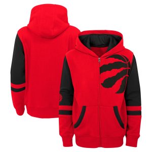Toronto Raptors Preschool Red Straight To The League Full Zip Gorgeous Hoodie