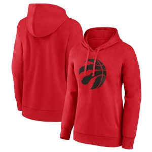 Toronto Raptors Women's Red Alternate Logo Pullover Elegant Hoodie