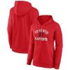 Toronto Raptors Women's Premium Red Overtime Pullover Hoodie