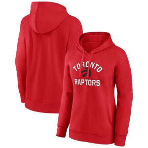Toronto Raptors Women's Premium Red Overtime Pullover Hoodie